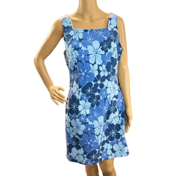 City Triangles Dresses & Skirts - (5 for $25) City Triangles Vintage Blue Floral Retro Fitted Dress Size 13